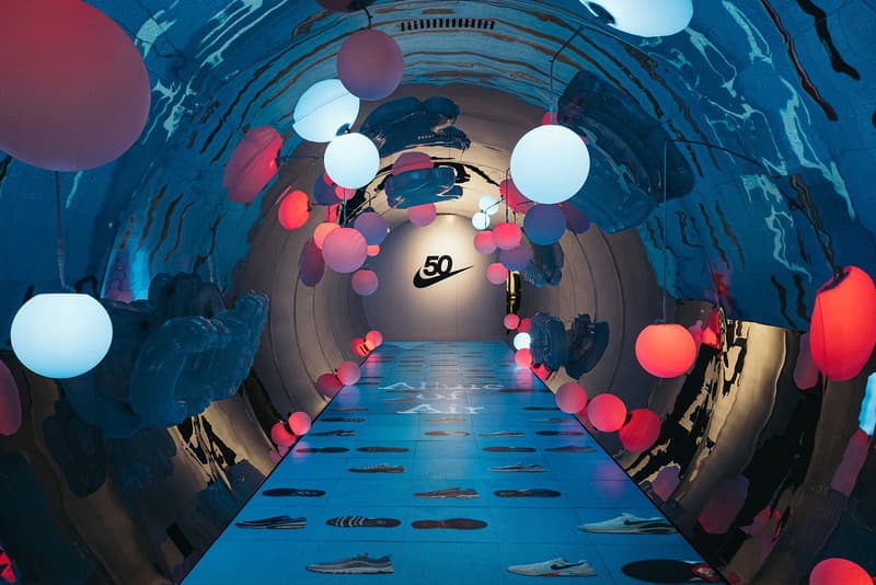 走进 Nike 50 周年展览香港站现场