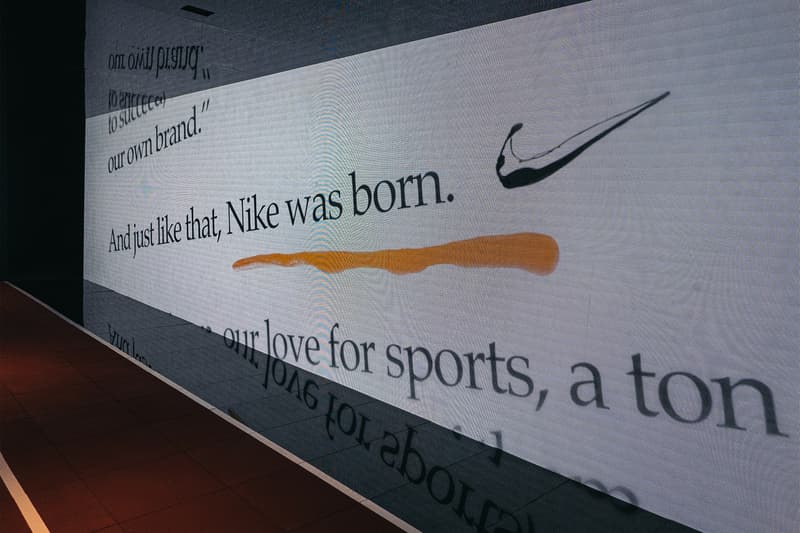 走进 Nike 50 周年展览香港站现场