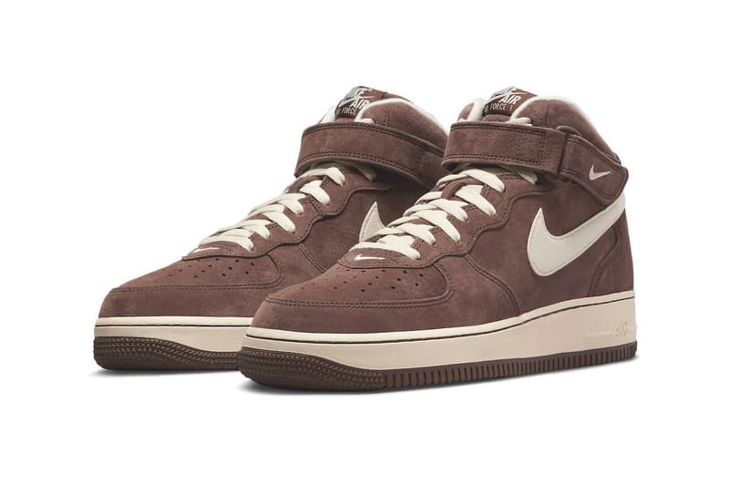 率先近赏 Nike Air Force 1 Mid 最新配色「Chocolate」官方图辑