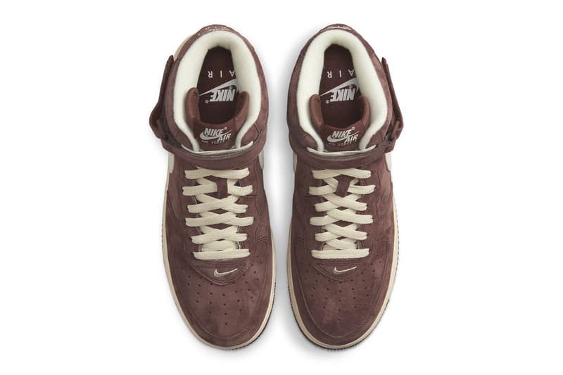 率先近赏 Nike Air Force 1 Mid 最新配色「Chocolate」官方图辑