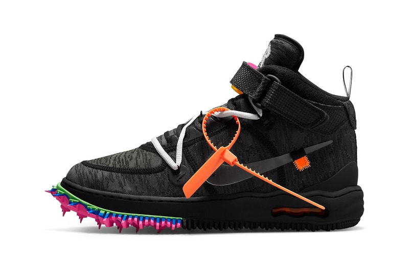 Off-White™ x Nike Air Force 1 Mid「Black」联名鞋款官方圖释出