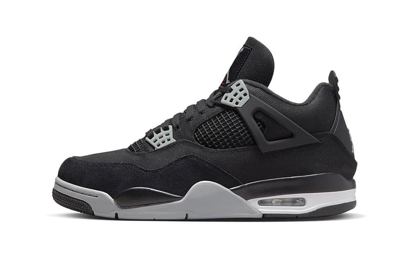 Air Jordan 4 最新配色「Black Canvas」官方圖释出