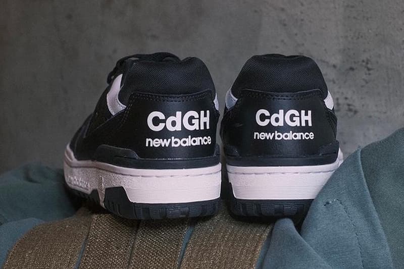 COMME des GARÇONS HOMME x New Balance 550「Black」联名鞋款曝光