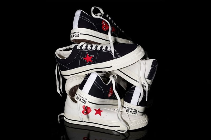 COMME des GARÇONS PLAY x Converse One Star 聯名系列鞋款發佈