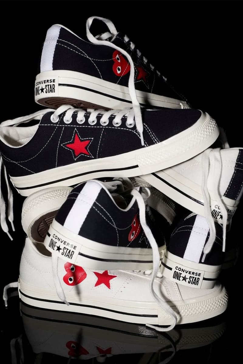 CdG PLAY x Converse One Star 聯名系列鞋款發佈