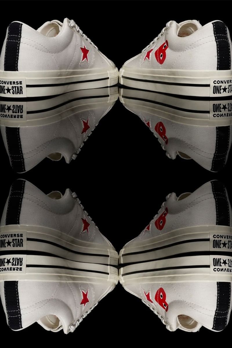 CdG PLAY x Converse One Star 聯名系列鞋款發佈