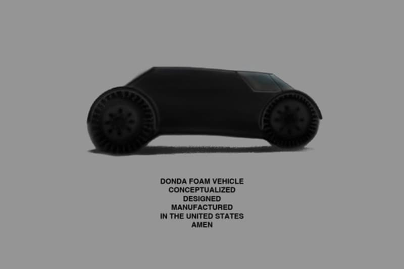Kanye West 首款概念車「DONDA FOAM VEHICLE」草圖率先曝光