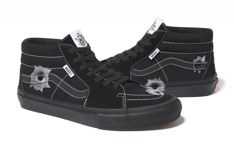 Supreme x Vans x Nate Lowman 三方联名 Skate Grosso Mid 系列正式发布