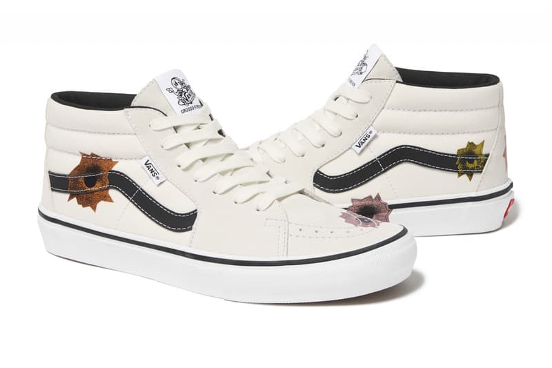 Supreme x Vans x Nate Lowman 三方联名 Skate Grosso Mid 系列正式发布