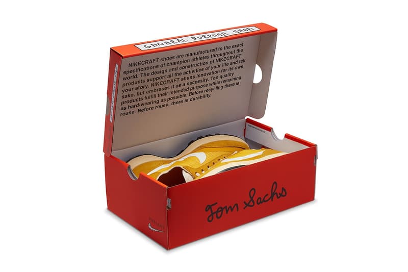 Tom Sachs x NikeCraft General Purpose Shoe「Dark Sulfur」官方圖释出
