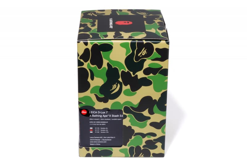 A BATHING APE®︎ x STASH x  LEICA  三方联名 D-LUX 7 相机正式登场