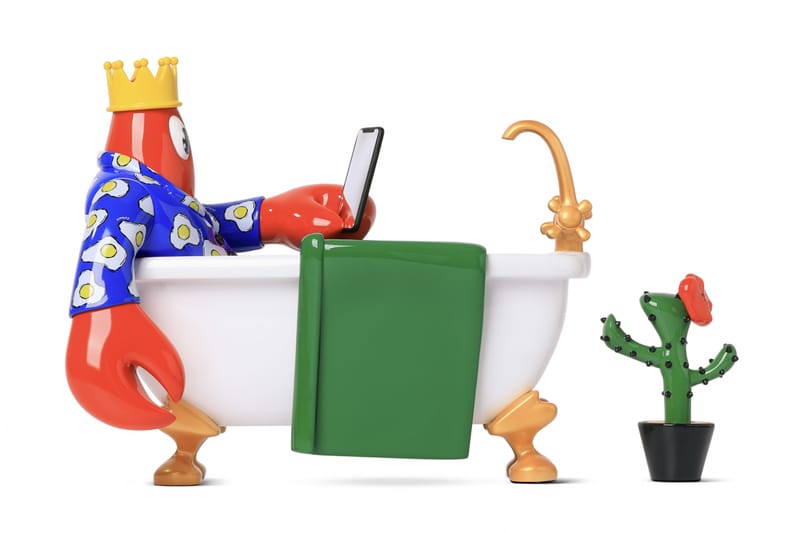 Philip Colbert  x  inner flow 发布全新联名 「Lobster Bath」雕塑