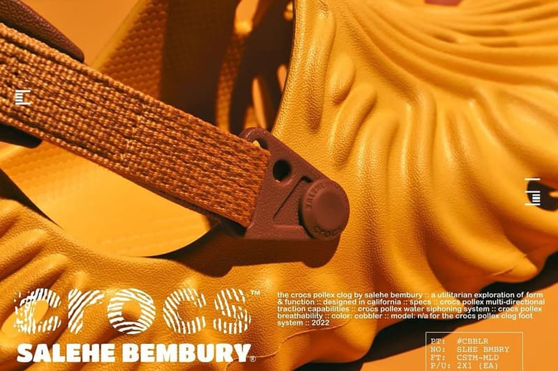 Salehe Bembury x Crocs Pollex Clog 最新配色「Cobbler」發售情報公開