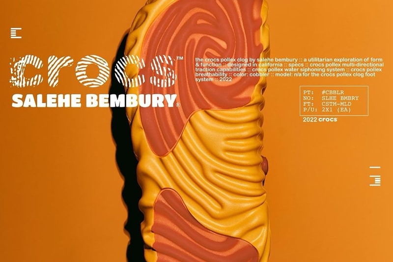 Salehe Bembury x Crocs Pollex Clog 最新配色「Cobbler」發售情報公開