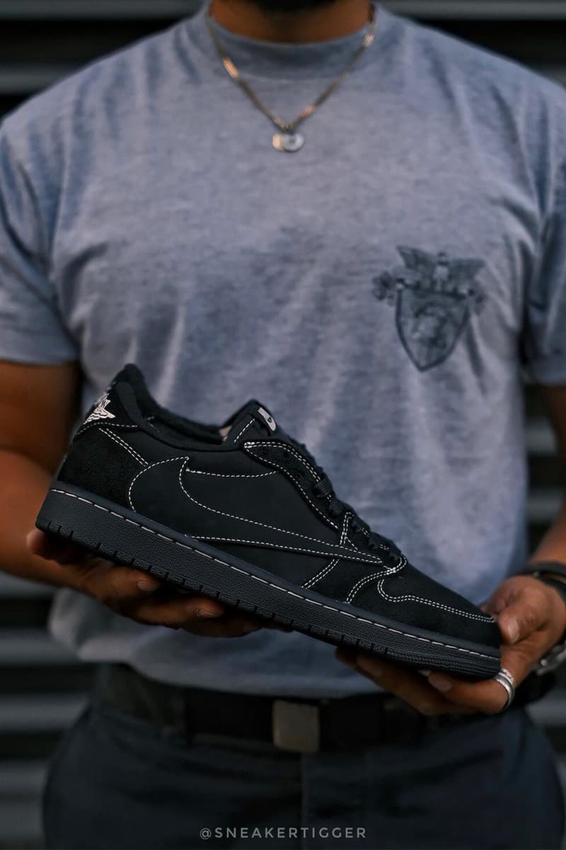Travis Scott x Air Jordan 1 Low OG「Black Phantom」聯名鞋款清晰圖輯發佈
