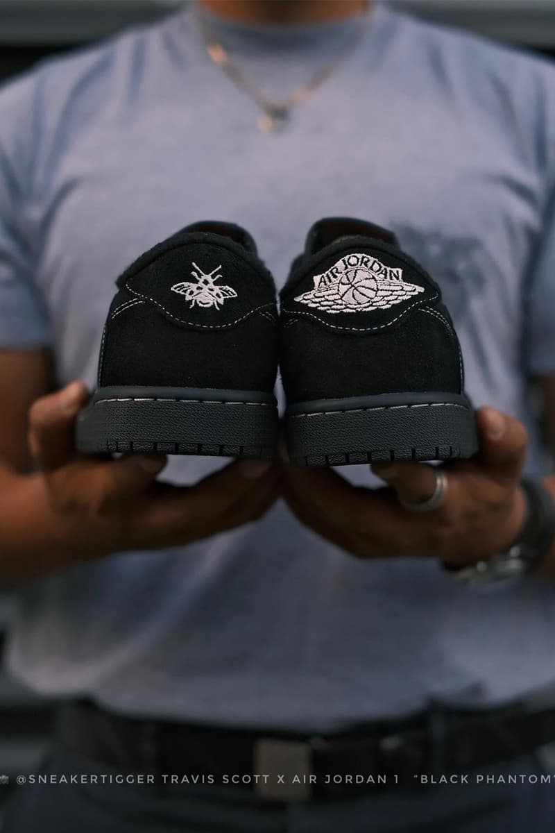 Travis Scott x Air Jordan 1 Low OG「Black Phantom」聯名鞋款清晰圖輯發佈