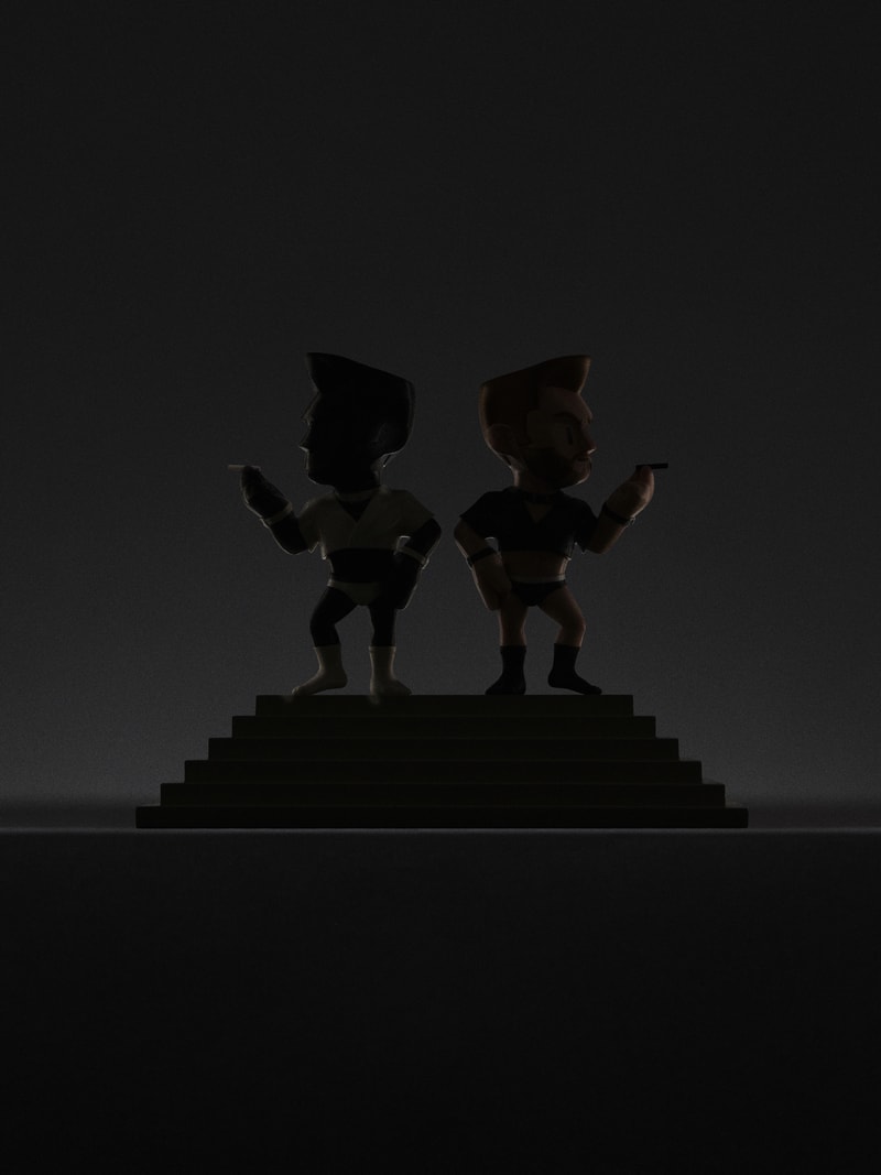 璞履 POUR LUI x DON DON「THE SMOKERS」联名玩偶登场