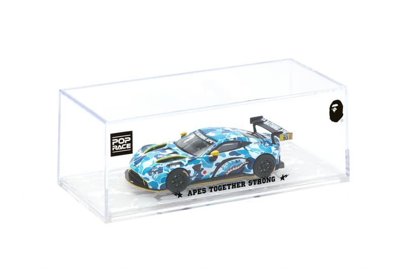 BAPE® x ASTON MARTIN GT3 联名模型车即将登场