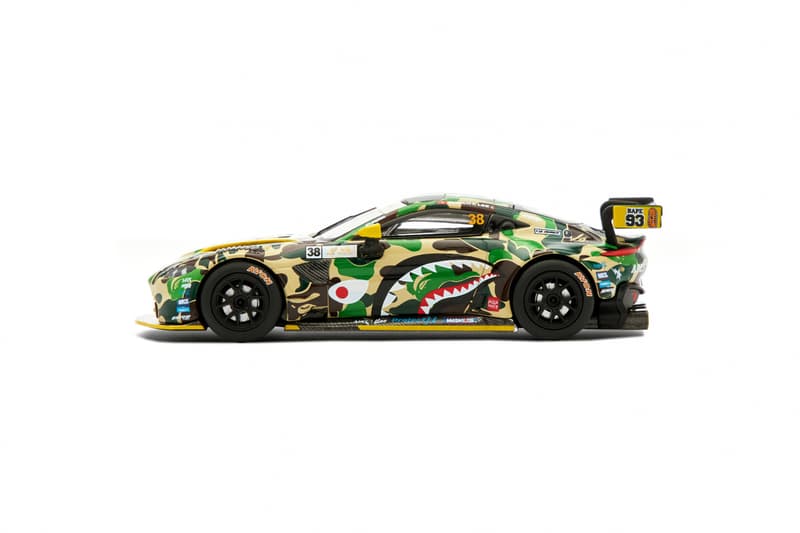 BAPE® x ASTON MARTIN GT3 联名模型车即将登场