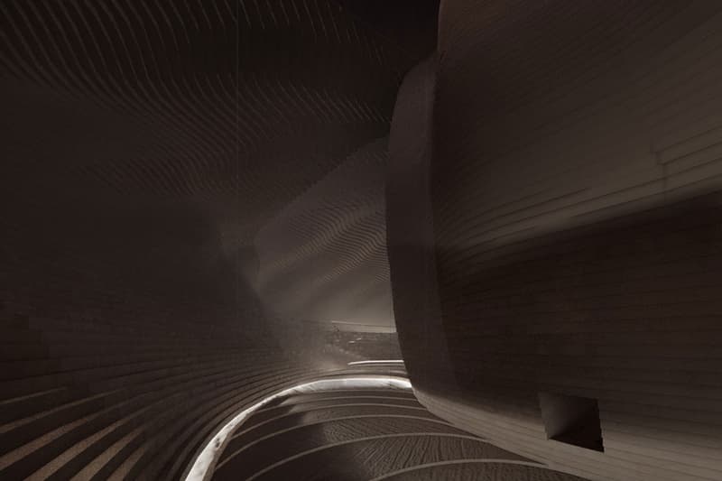 日本傳奇設計師隈研吾之子隈太一操刀「海螺形桑拿房」正式開幕