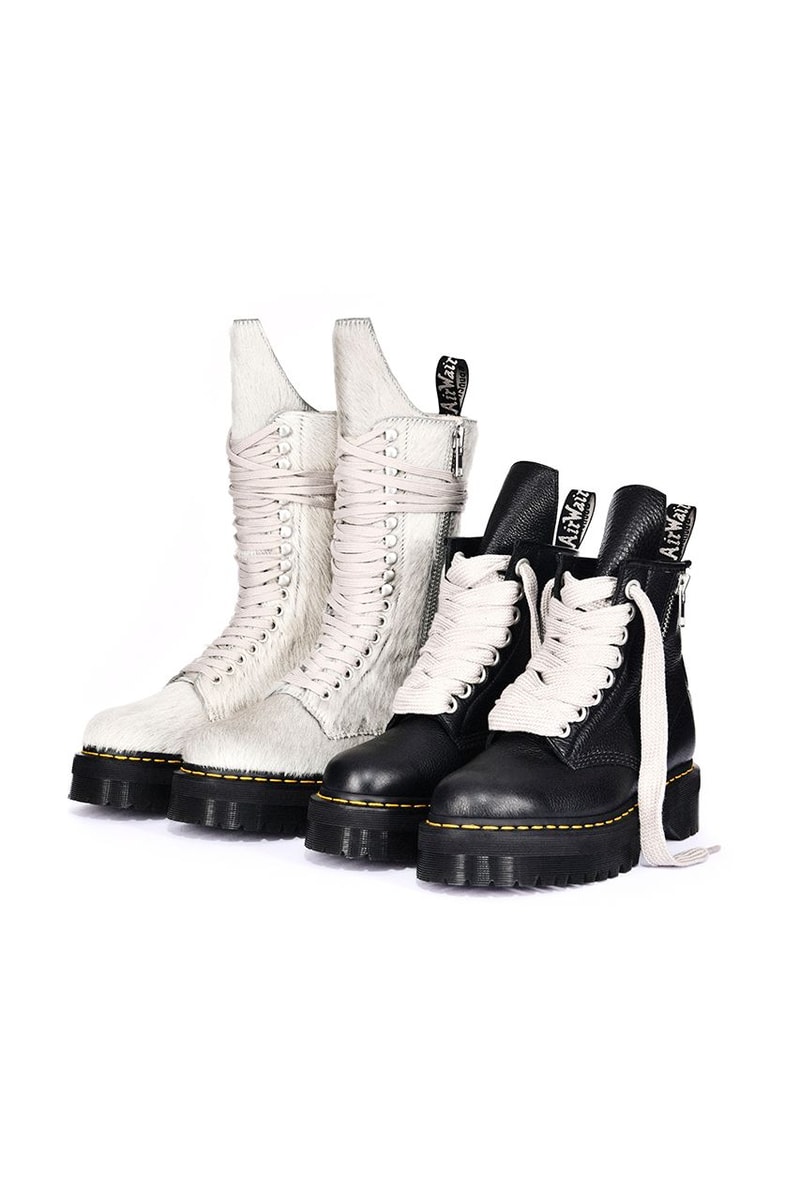 Rick Owens 再攜手 Dr. Martens 推出 2022 秋冬系列聯乘靴款