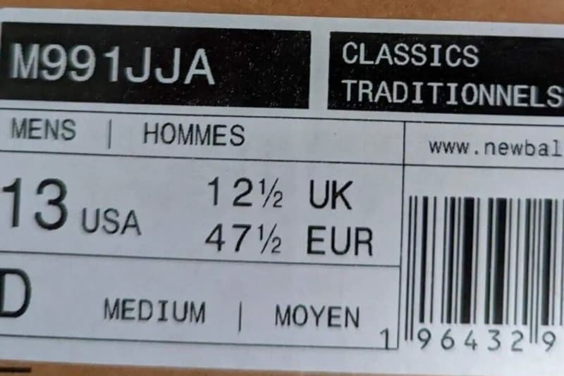 JJJJound x New Balance 991 最新聯名鞋款率先曝光