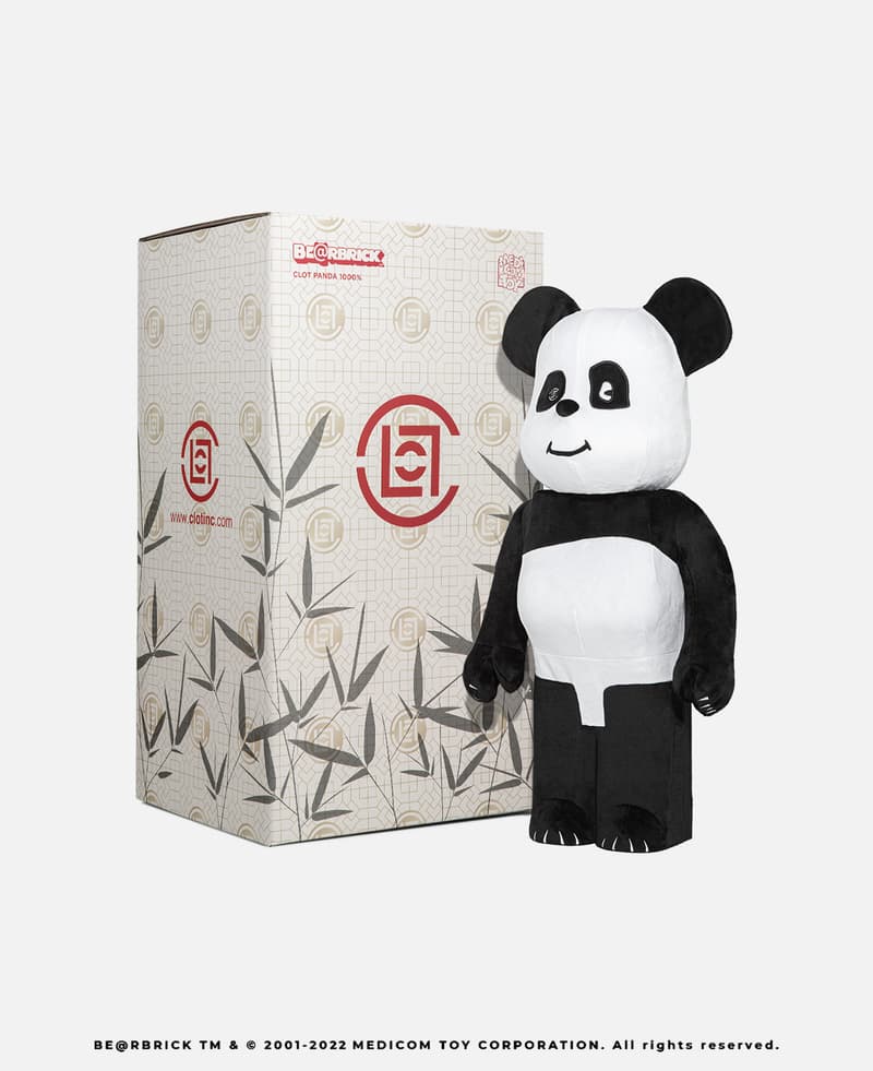 CLOT 携手 MEDICOM TOY 打造全新 BE@RBRICK PANDA 大熊猫