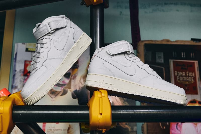 率先近賞 99%IS- x GR8 定製版本 Nike Air Force 1 Mid「雙層可撕裂設計」鞋款