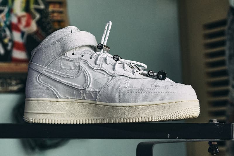 率先近賞 99%IS- x GR8 定製版本 Nike Air Force 1 Mid「雙層可撕裂設計」鞋款