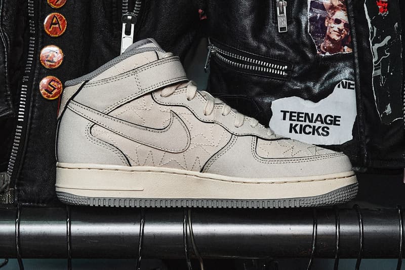 率先近賞 99%IS- x GR8 定製版本 Nike Air Force 1 Mid「雙層可撕裂設計」鞋款