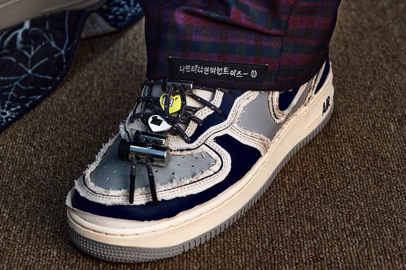 率先近賞 99%IS- x GR8 定製版本 Nike Air Force 1 Mid「雙層可撕裂設計」鞋款