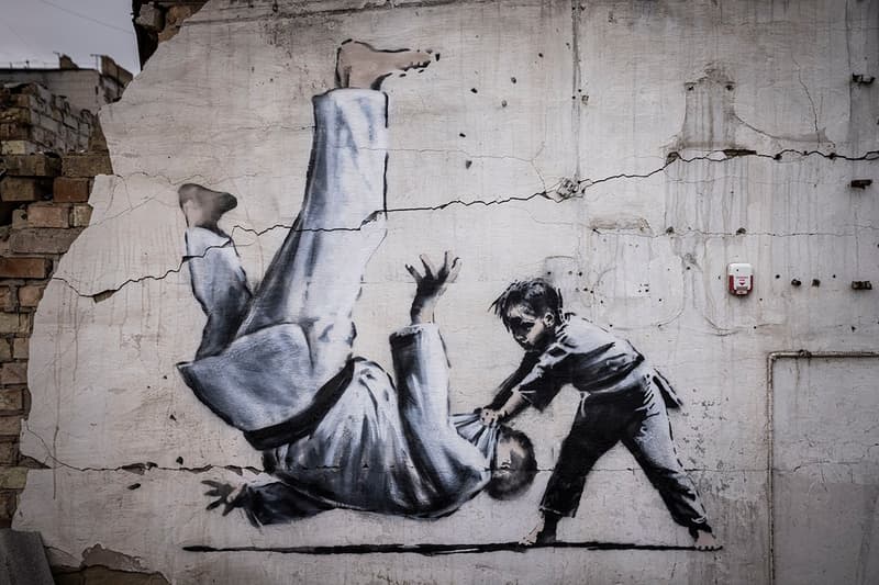 Banksy 最新塗鴉作品出現在烏克蘭
