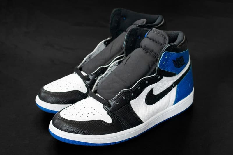 Louis Vuitton Epi 皮革材質 fragment design x Air Jordan 1 樣品曝光