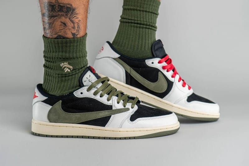 Travis Scott x Air Jordan 1 Low 最新联名女鞋配色「Olive」发售日期曝光