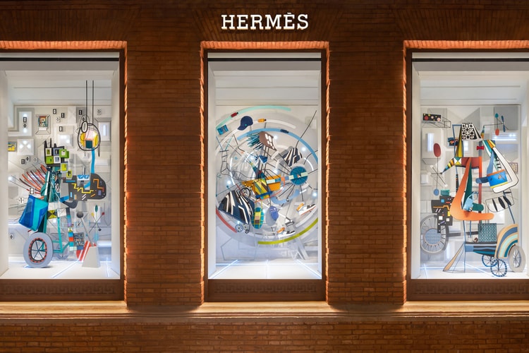 Hermès 携手艺术家 Peteris Lidaka 打造爱马仕之家冬季主题橱窗
