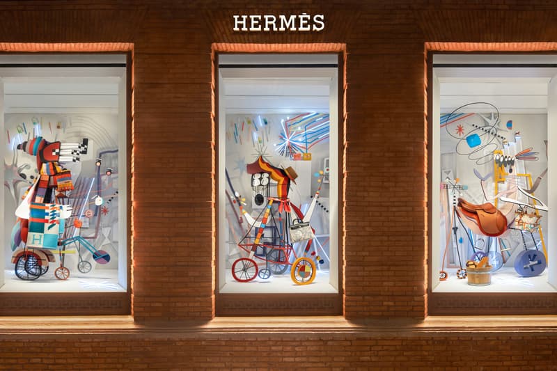 Hermès 携手艺术家 Peteris Lidaka 打造爱马仕之家冬季主题橱窗