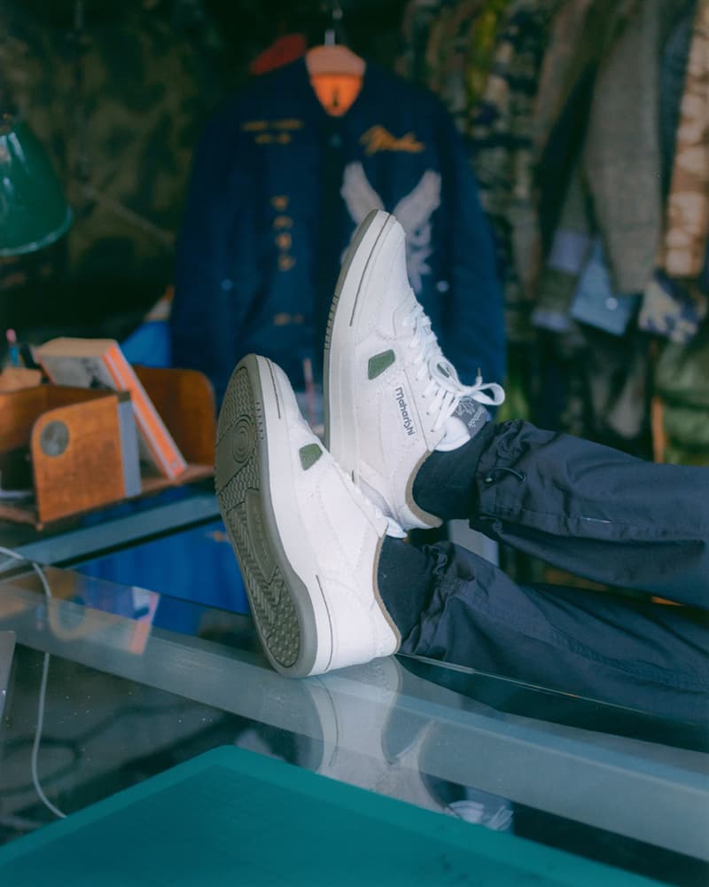 Reebok × Maharishi 全新 LT Court Hemp 联名鞋款正式发售