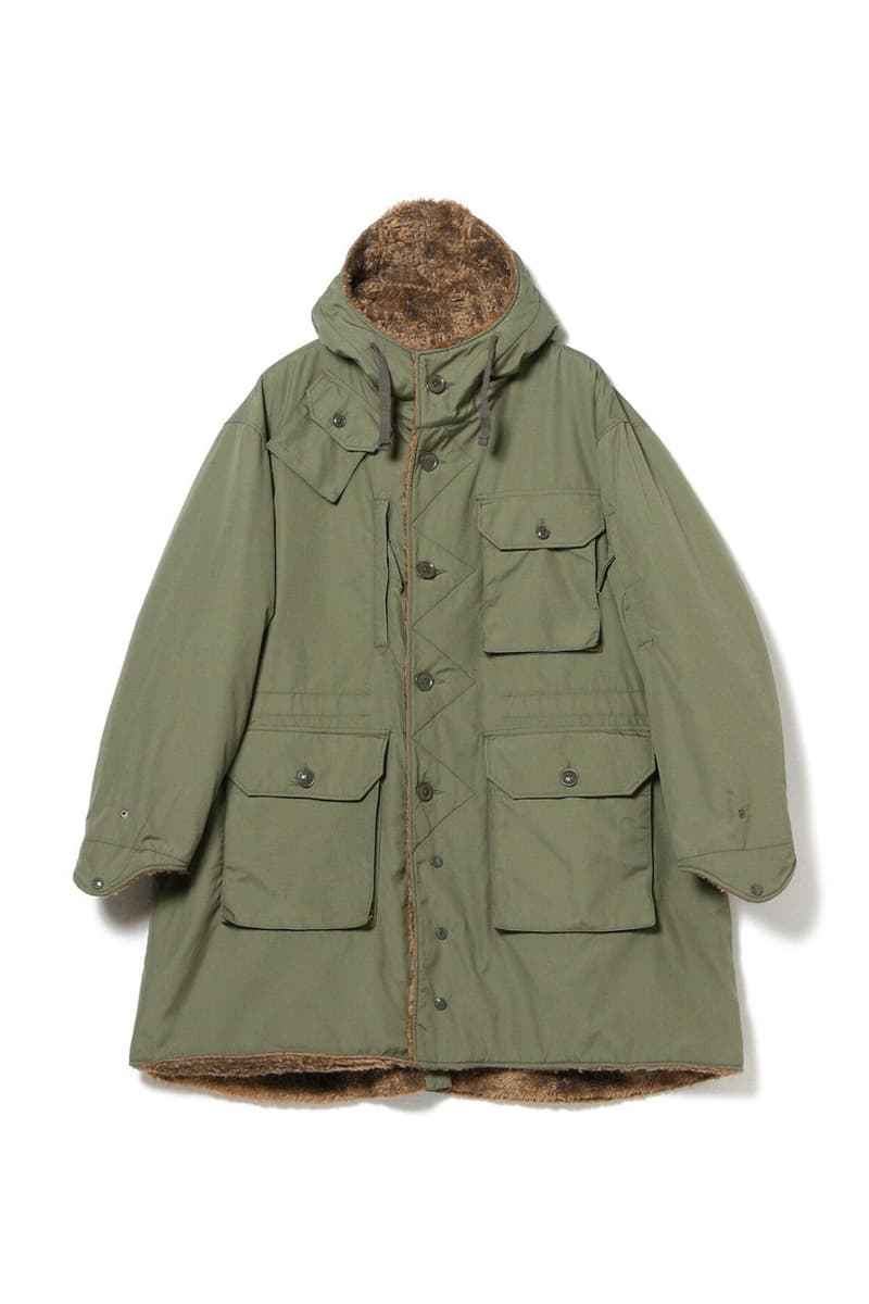 Engineered Garments 攜手 BEAMS PLUS 推出雙面穿軍風皮草外套
