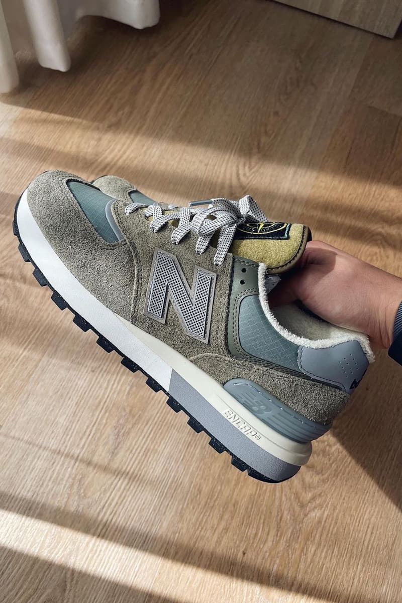近賞 Stone Island x New Balance 574 最新联名鞋款實鞋細節