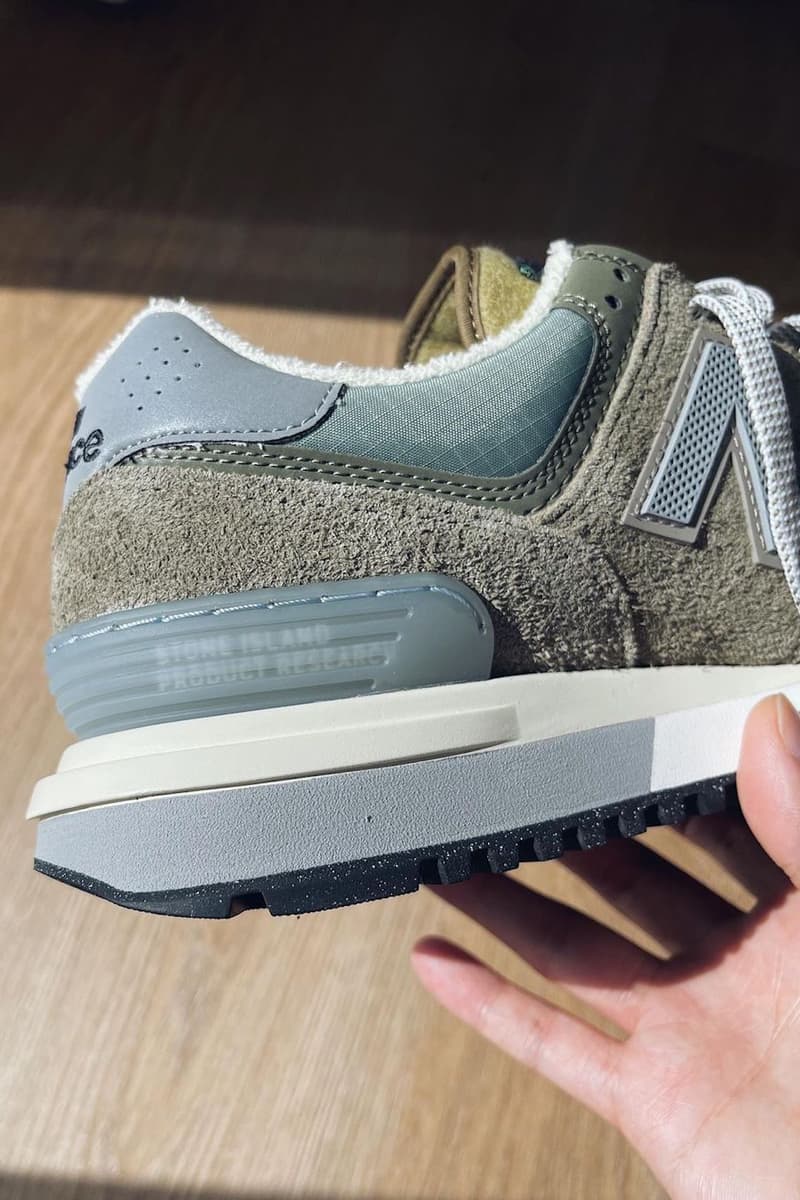近賞 Stone Island x New Balance 574 最新联名鞋款實鞋細節