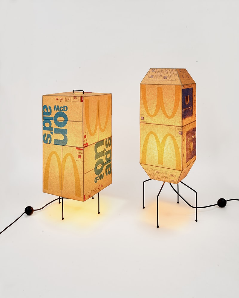 韓國藝術家 Gyu Han Lee 回收使用 McDonald's 紙袋打造燈飾創作系列