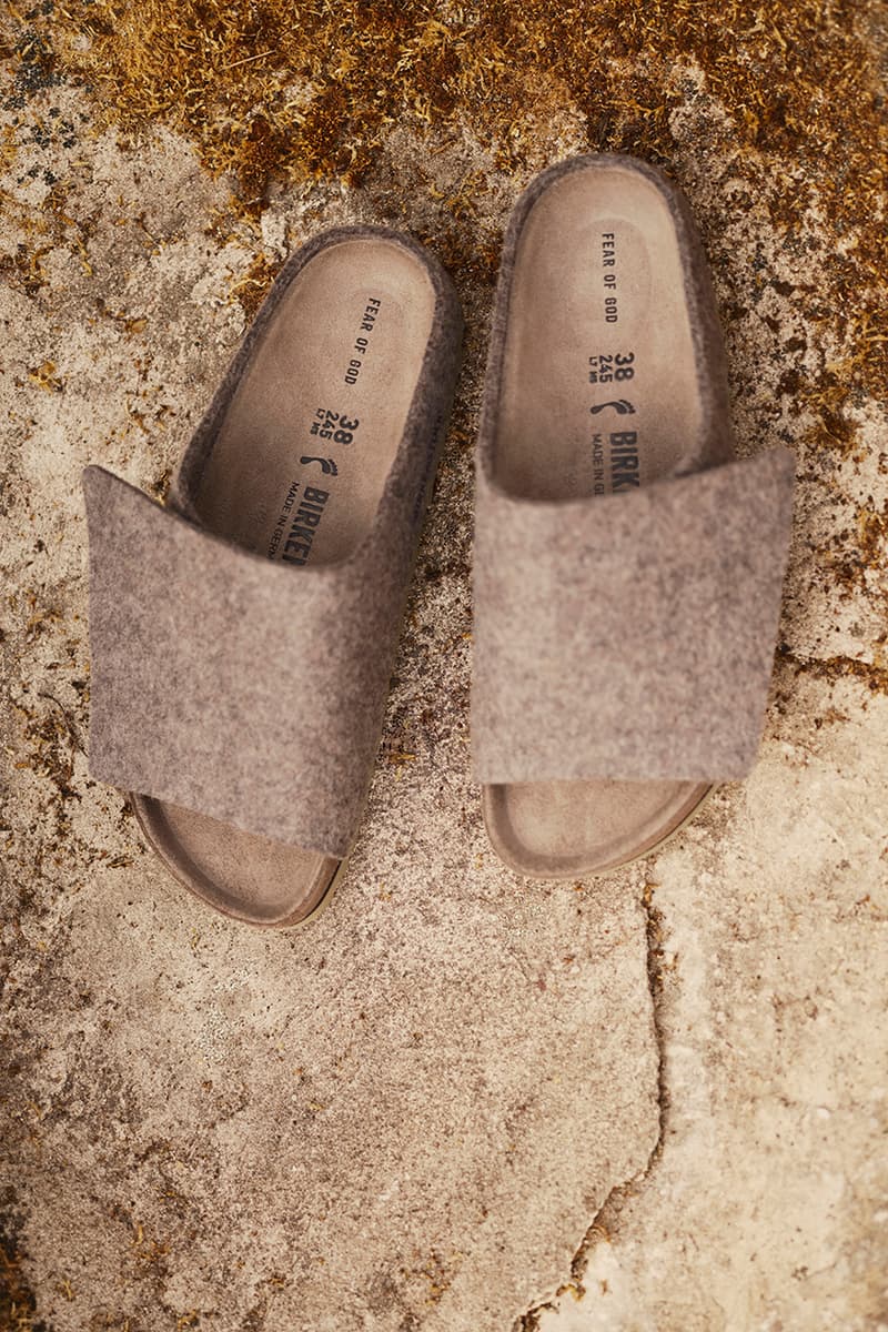 Fear of God x Birkenstock 合作鞋款「Los Feliz」羊毛氈迭代正式發售