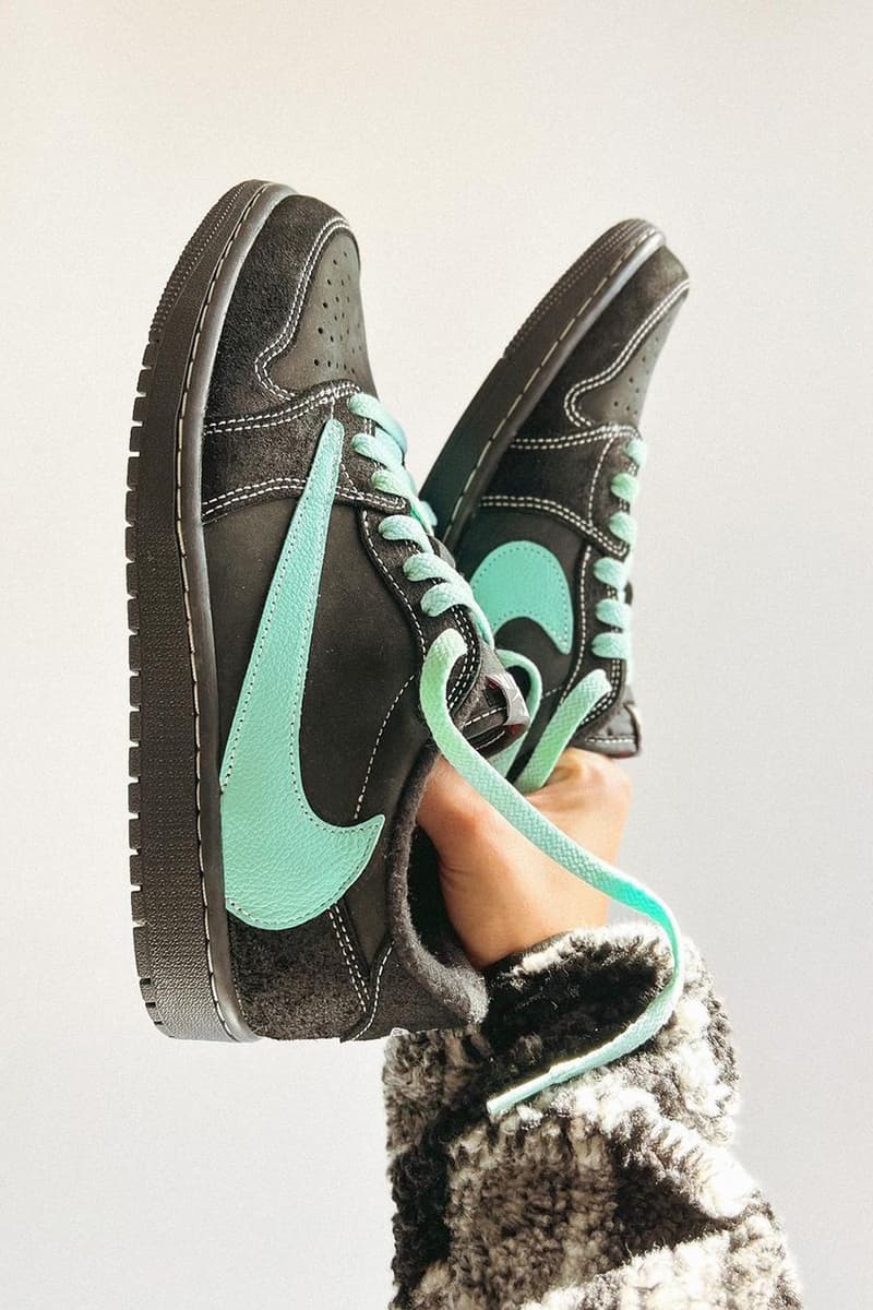 設計師打造 Travis Scott x Air Jordan 1 Low「Tiffany」定製鞋款