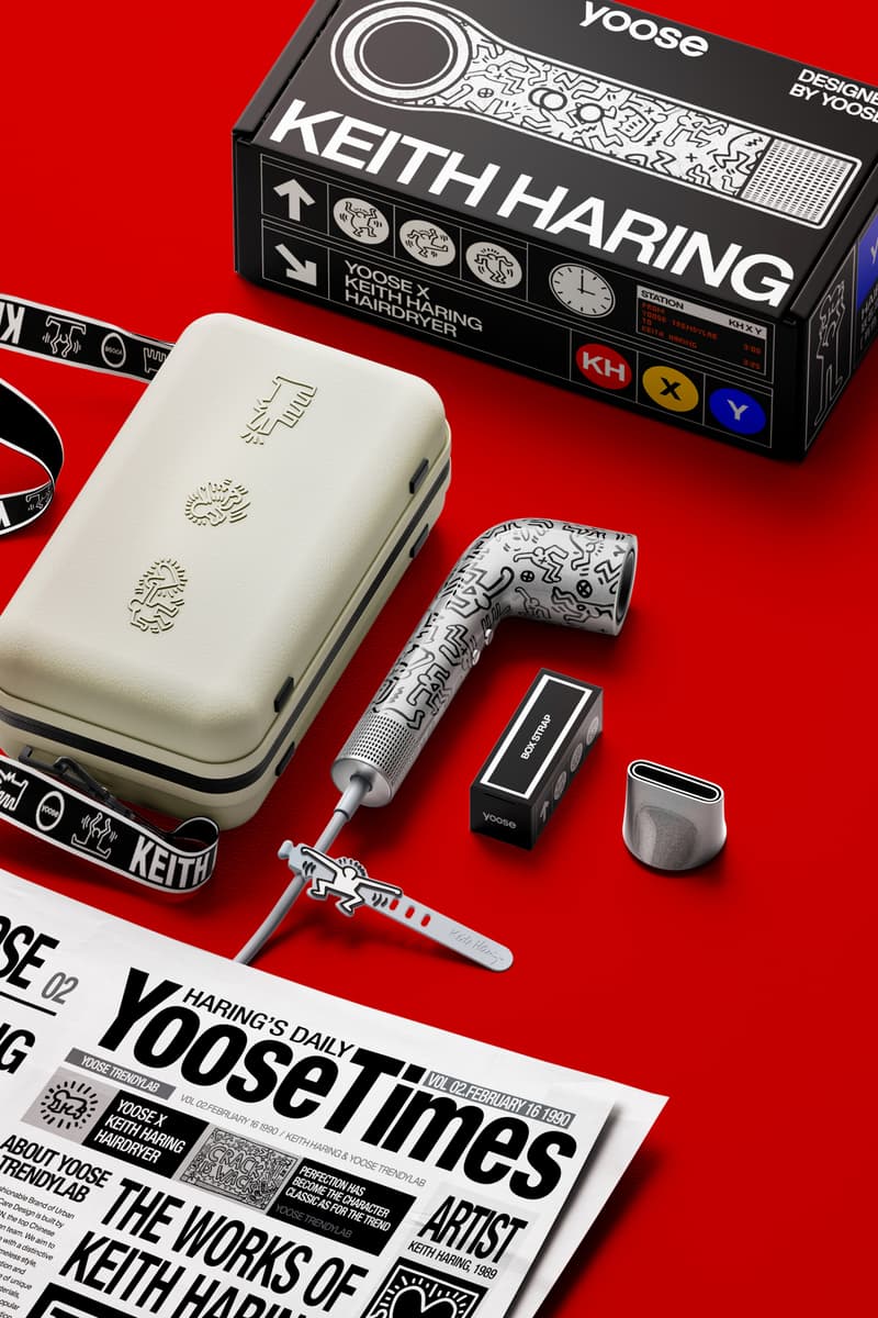 yoose x Keith Haring 联名吹风机登场