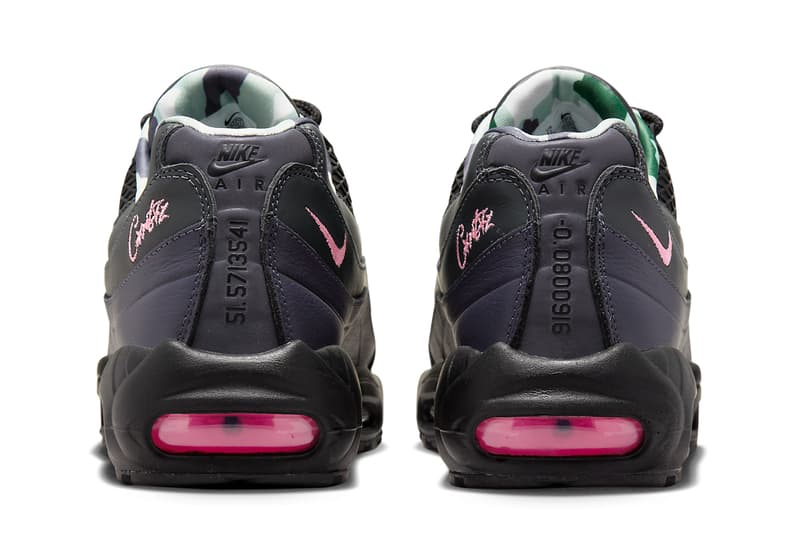 率先近賞 Corteiz x Nike Air Max 95 聯名系列黑粉配色「Pink Beam」
