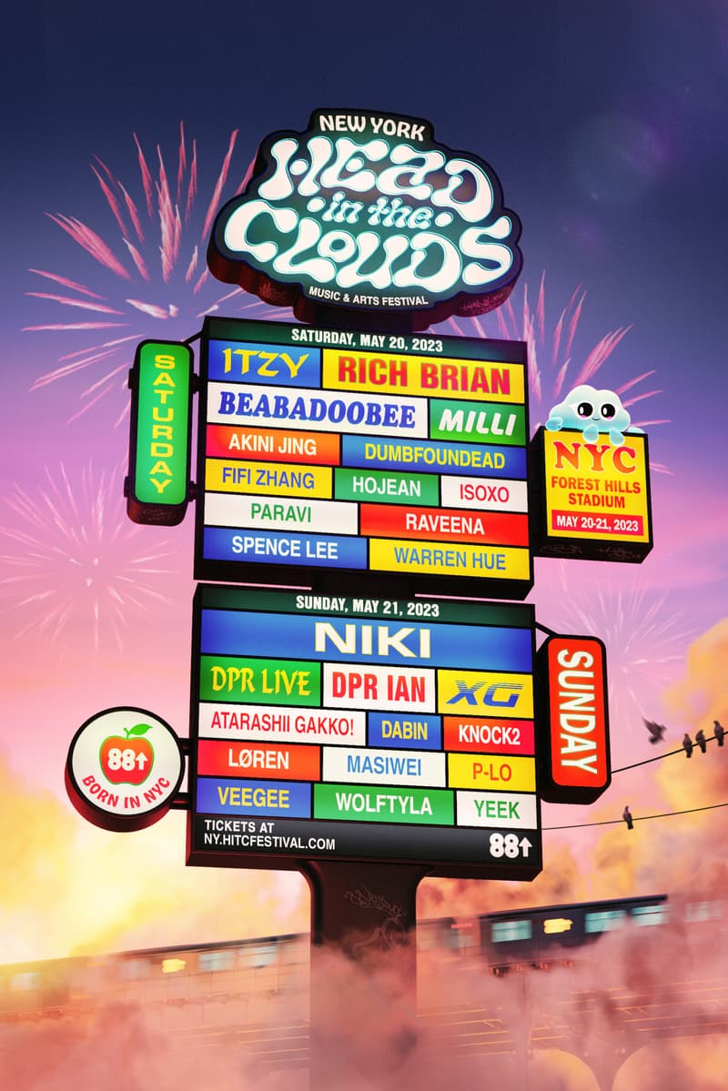 88rising 公布 Head In The Clouds 音乐艺术节纽约站阵容