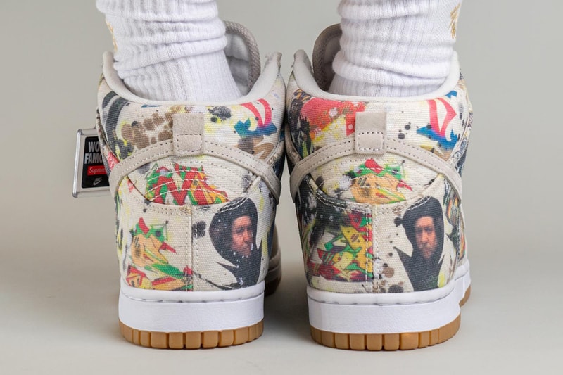 率先上腳 Supreme x Nike SB Dunk High 最新聯名配色「Rammellzee」