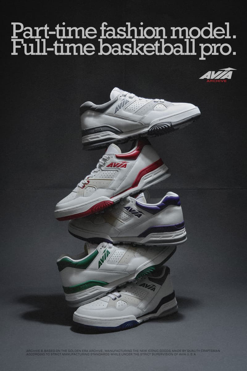 AVIA archive 855 低帮复古篮球鞋新色登场