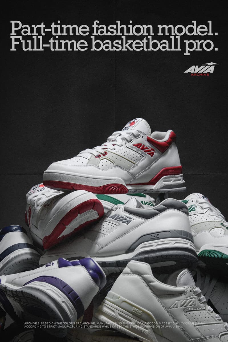 AVIA archive 855 低帮复古篮球鞋新色登场