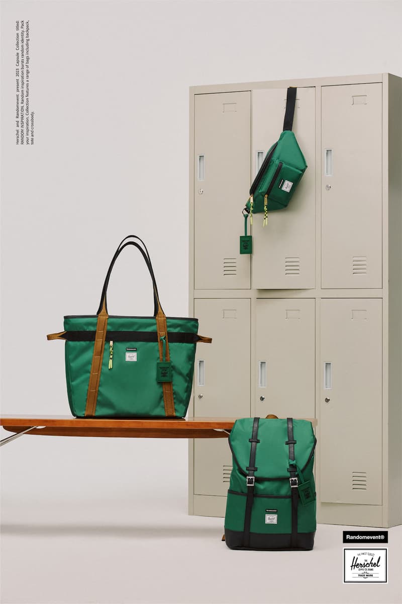Randomevent 携手 Herschel Supply 打造全新联名包袋系列
